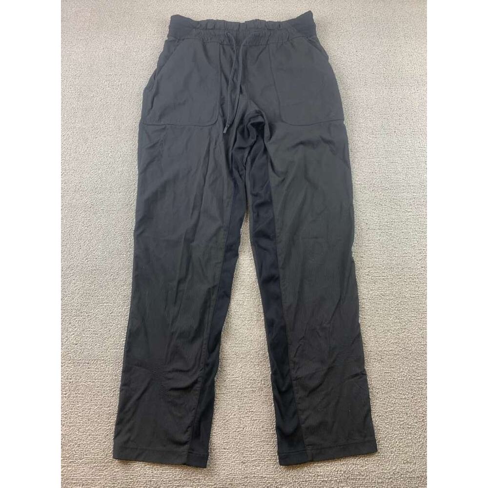 Lululemon Women Pull on Athletic‎ Pants Black Size 6 Nylon Stretch Jogger